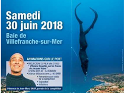 Championnat de France d'apnée à Villefranche sur Mer le 30 juin 