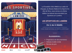 Deuxième édition du Festival Les Sportives en Lumière les 2-3-4 Mars 2023 à Nice