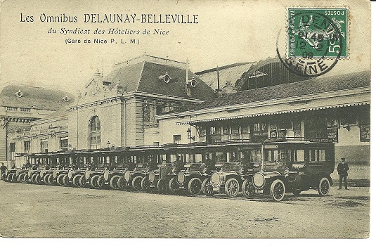 Les autocars « Omnibus » du Syndicat des Hôteliers de Nice (1909)