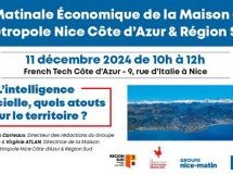 L'Intelligence Artificielle : quels atouts pour le territoire ? rendez-vous à la 57e matinale économique le 11 décembre à Nice