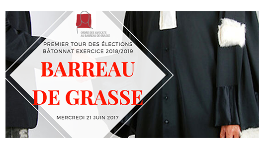 Barreau de Grasse : premier tour des élections au Bâtonnat aujourd'hui
