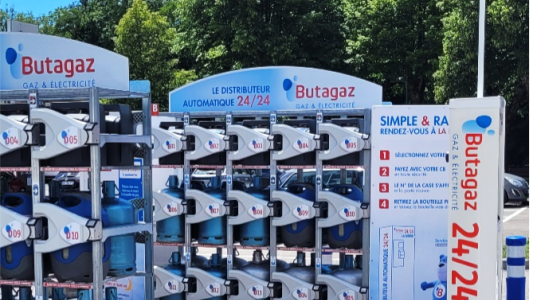 Un distributeur Butagaz automatique accessible 24h/24 à Villeneuve-Loubet