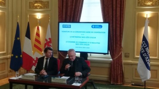 La Métropole et la CCI Nice Côte d'Azur ont signé une convention cadre de coopération 