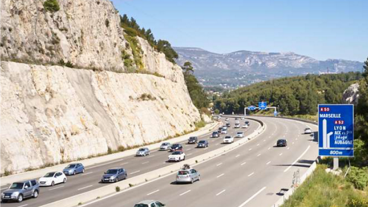 Fermeture de l'A50 en direction de Marseille