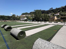 À Biot, le stade Pierre Bel fait peau neuve après 14 semaines de travaux
