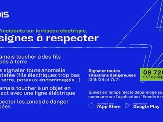 Météo - Point Enedis Tempête Aline à 10h