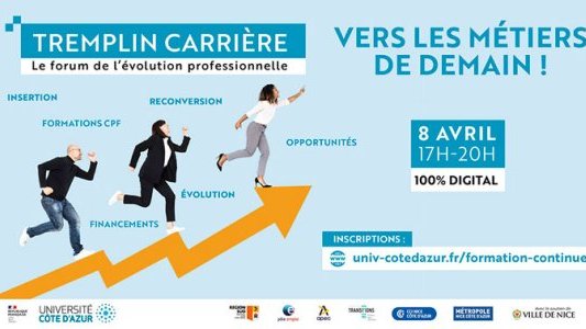 Le Tremplin Carrière - forum de l'évolution professionnelle - se tiendra en virtuel le 8 avril !