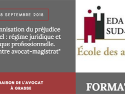 Formation EDA Sud Est : Indemnisation du préjudice corporel : régime juridique et pratique professionnelle. Rencontre avocat-magistrat