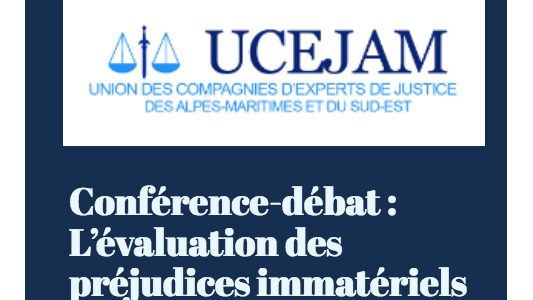 Formation UCEJAM 18/12 : " L'évaluation des préjudices immatériels "