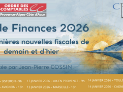 Conférence CROEC PACA : "Dernières nouvelles fiscales : loi spéciale et attendus pour 2026