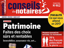 Le Magazine Conseils des Notaires publie le 1er Baromètre national du Patrimoine