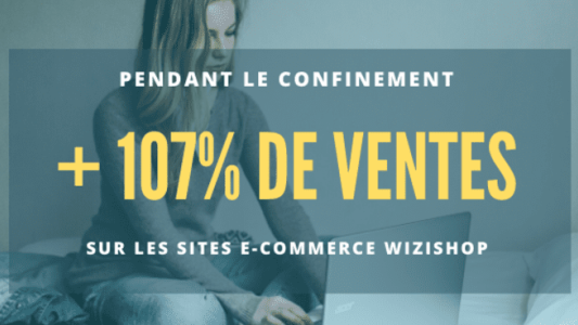 E-commerce : +107% de ventes sur les sites de vente en ligne WiziShop
