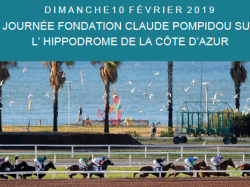 Ce dimanche 10 février l'Hippodrome de la Côte d'Azur journée exceptionnelle Fondation Claude Pompidou