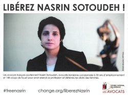 #FreeNasrin du CNB : 200 000 soutiens et mobilisation prévue demain à Paris