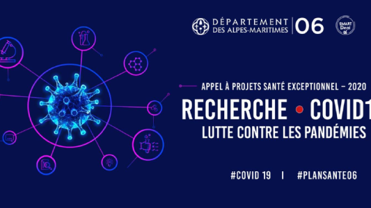 Le Département 06 lance un Appel à Projets Santé Exceptionnel dédié à la recherche COVID 19 – lutte contre les pandémies