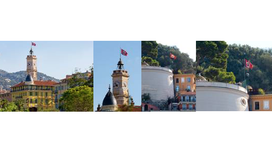 La Ville de Nice se pare de rouge et de noir pour soutenir l'OGC Nice en Europa League !