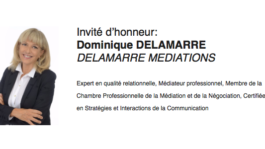 Déjeuner Club Business 06 : "Ingénierie relationnelle et médiation professionnelle" le 9 novembre 