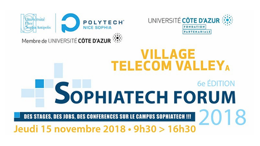 SophiaTech Forum 2018, l'incontournable forum stages et emplois Bac+4/5