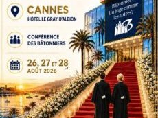 Cannes accueille l'Université d'été de la Conférence des bâtonniers du 26 au 28 août
