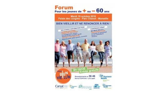 Les forums seniors de la Carsat Sud-Est - Prochain RDV : Mardi 18 octobre au Parc Chanot