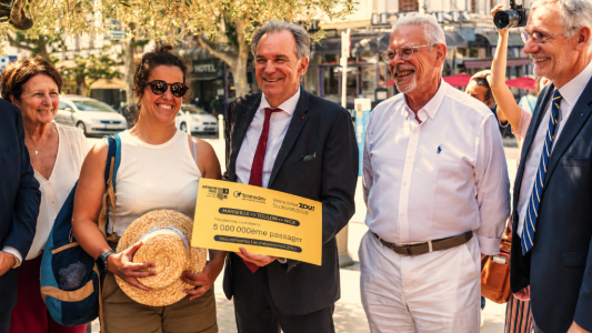 Cinq millions de voyageurs en un an pour la nouvelle ligne ZOU ! entre Marseille et Nice