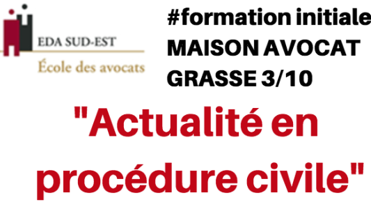 Formation EDA Sud Est : Actualité en procédure civile 
