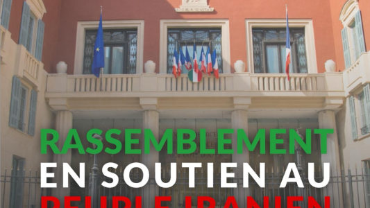 Nice : Rassemblement en soutien au peuple iranien ce lundi à 18h30