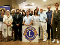 L'artiste SAB, marraine de la 10ème vente aux enchères caritative du LIONS Club Nice Masséna