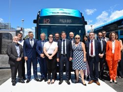 L'agglomération Cannes Lérins met en service sa station urbaine d'hydrogène renouvelable pour alimenter ses bus