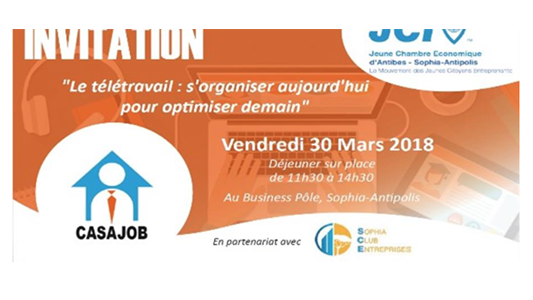 Table ronde JCE ASA : "Le télétravail : s'organiser aujourd'hui pour optimiser demain"