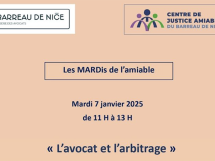 MARDi de l'amiable : « l'Avocat et l'Arbitrage »