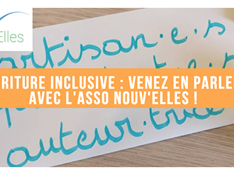 Nouv'Elles : "l'écriture inclusive" rendez-vous avec Eliane Viennot le 21 février