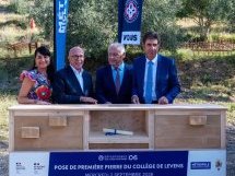 Levens : la première pierre du futur collège posée