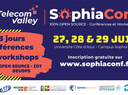 SophiaConf 2022 : 3 jours 100% open source avec Google, OVHcloud, GitHub, Red Hat et Marigold en têtes d'affiche
