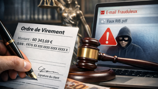  Faux RIB : la Cour de cassation rappelle que la banque n'est pas un simple exécutant lorsqu'elle rédige l'ordre de virement