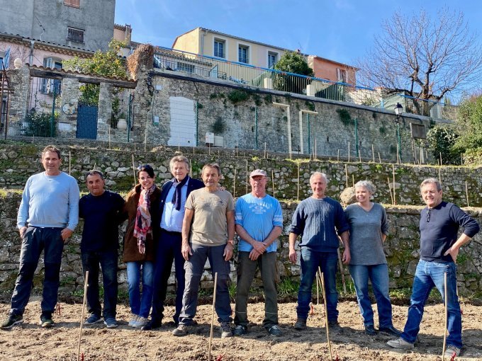 À Biot la vigne communale