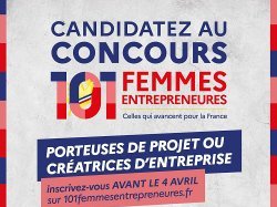 Deuxième édition du concours « 101 Femmes Entrepreneures » : les candidatures sont ouvertes !