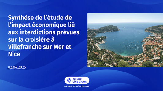 Interdiction de certaines croisières à Villefranche-sur-Mer et Nice : résultats de l'étude d'impact de la CCI NCA