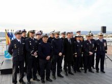 L'Escouade de Réserve Côtière de Cannes inaugurée : le capitaine de corvette Magali Ratte en prend le commandement