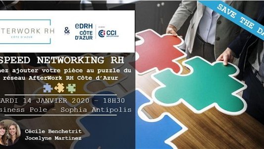 AfterWork RH Côte d'Azur : #speednetworking RH le 14 janvier 2020