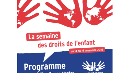 Dans le cadre de la journée mondiale des droits de l'enfant le Département des Alpes-Maritimes se mobilise pour les droits des enfants du 14 au 19 novembre 2016