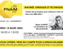 Matinée Juridique et Technique réservée aux adhérents FNAIM Côte d'Azur le 14 mars