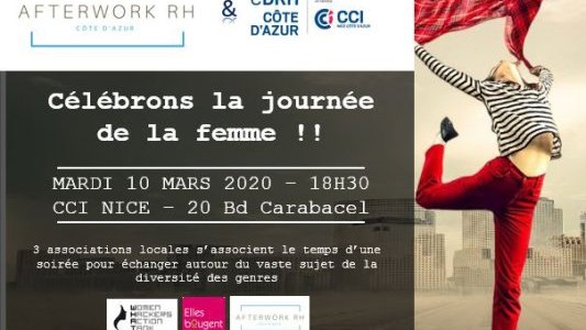 Le prochain AfterWork RH Côte d'Azur célèbrera les femmes le 10 mars !