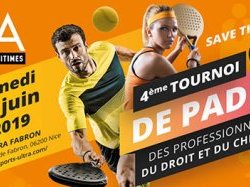 Notre 4ème Tournoi de Padel professionnels du Droit et du Chiffre aura lieu le samedi 15 juin 2019 ! 