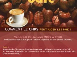 Premier Sophia-Café de l'année : “Comment le CNRS peut aider les PME ?”