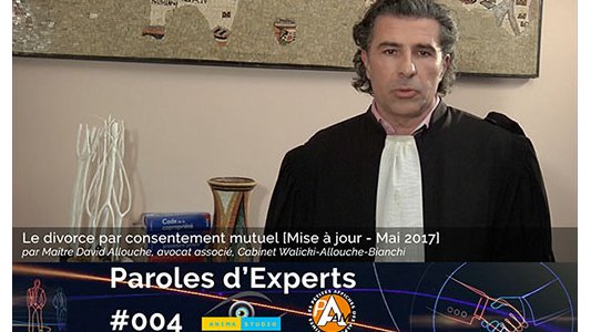  ? Parole d'Experts #4 - Le Divorce par consentement mutuel - le point après 3 mois - Me David Allouche