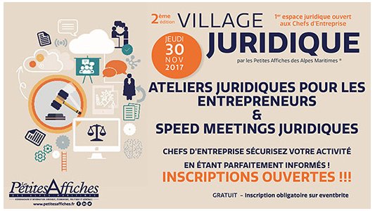 #VillageJuridique : des ateliers juridiques pour les professionnels et porteurs de projets