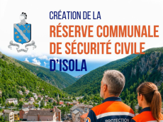 Isola crée sa Réserve communale de sécurité civile pour fédérer les bonnes volontés