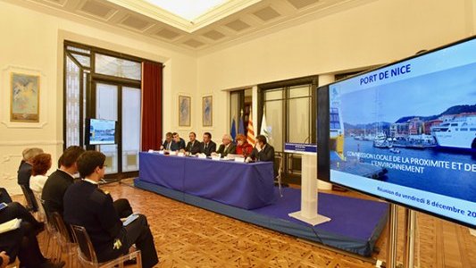 Christian Estrosi a tenu aujourd'hui la première Commission Locale de la Proximité et de l'Environnement du Port de Nice