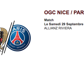 INFO-MATCH >> Demain samedi 29 septembre 2018 à 17 heures >> Dispositif exceptionnel / Match Nice - Paris